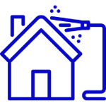 House washing service icon image blue