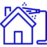 House washing service icon image blue